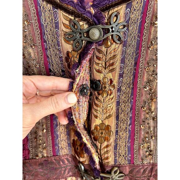 Vintage Y2K Boho Chic Blazer Size Small | Cynthia Steffe Jacket | Eclectic - Picture 4 of 7